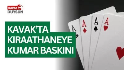 Kavak’ta Kıraathaneye Kumar Baskını