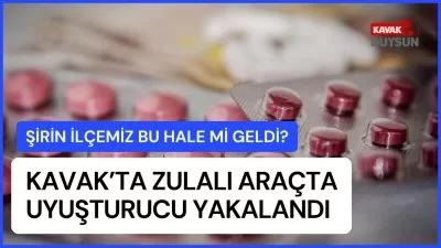 Kavak’ta Zulalı Araçta Uyuşturucu Yakalandı