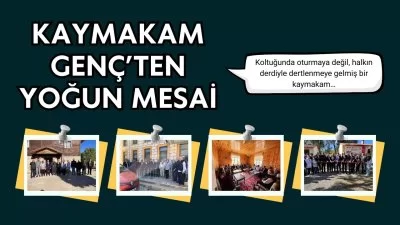 Kaymakam GENÇ’ten Bir Günde 4 Noktada Yoğun Mesai