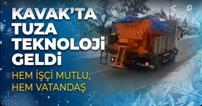 Kavak’ta "Kürekli" Tuzlama Tarih Oldu: Kışla Mücadeleye Teknoloji Desteği