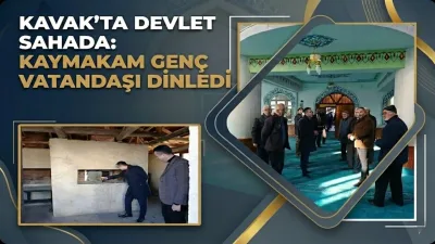 Kavak’ta Devlet Sahada: Kaymakam Genç Vatandaşı Dinledi