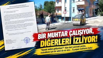 Kavak'ta İş Yapan Muhtarın Farkı! İstedi, Tuttu ve Kopardı: Darısı Diğerlerinin Başına...
