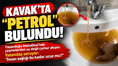 Kavak'ta Çeşmelerden Su Değil Çamur Akıyor