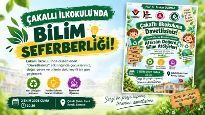 Kavak'ta Örnek Proje: Çakallı İlkokulu 'Bilim Atölyeleri'ne Ev Sahipliği Yapıyor