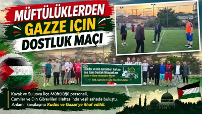 Müftülüklerden Yeşil Sahada Anlamlı Dostluk Maçı